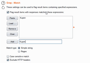 Grep match